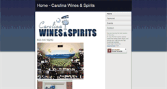 Desktop Screenshot of carolinawinesandspirits.com