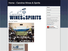 Tablet Screenshot of carolinawinesandspirits.com